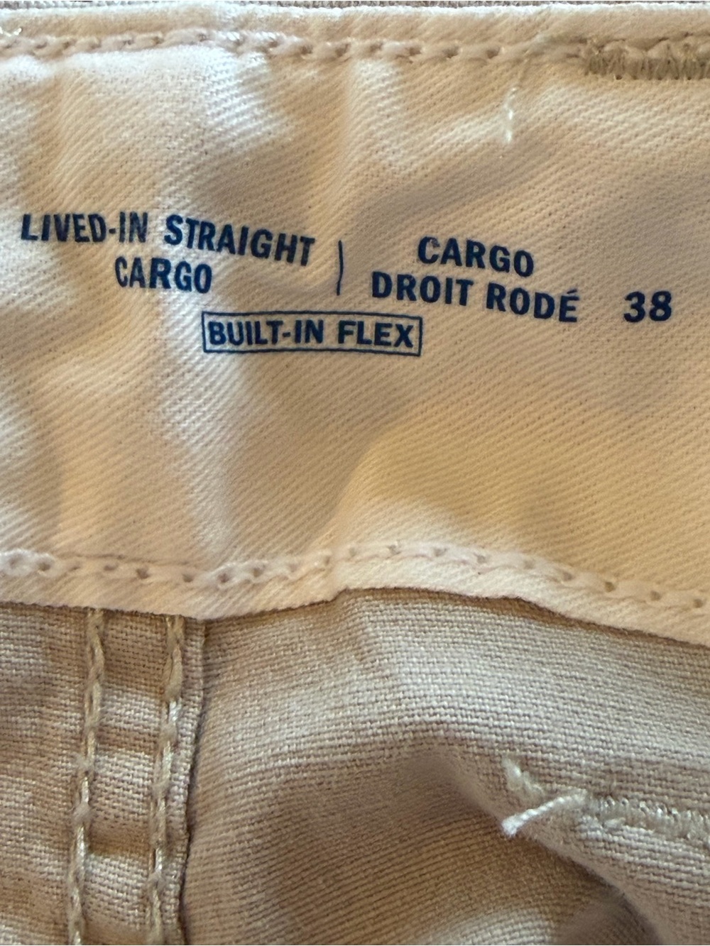 NWT Old Navy Built-In Flex Lived-In Straight Cargo Shorts Men’s 38 Khaki - Picture 6 of 9